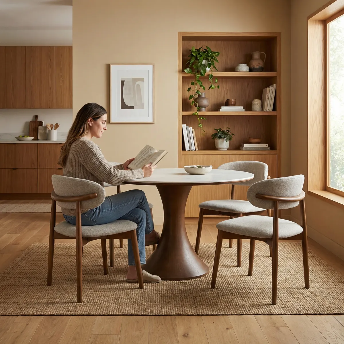 Comedor Pavi Nogal_2 Comedor Pavi Nogal