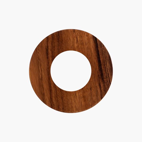 Espejo circular Parota