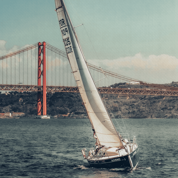 Velero SF close Canvas Cuadro Velero SF - acercamiento