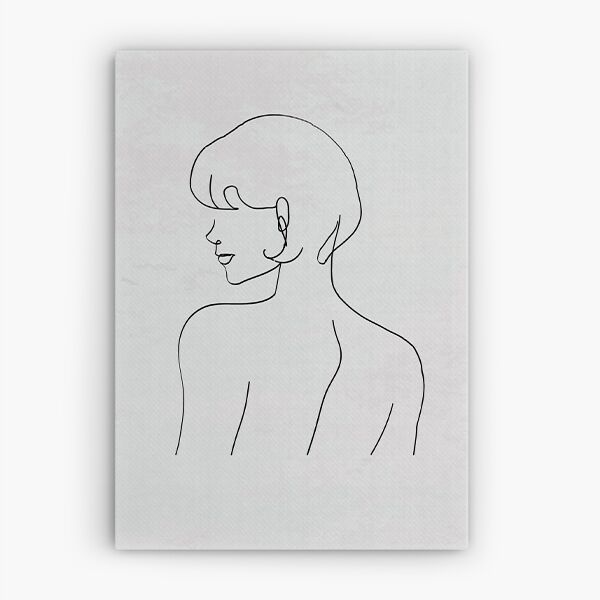 Silueta Mujer cabello corto 600w Silueta Mujer cabello corto 600w