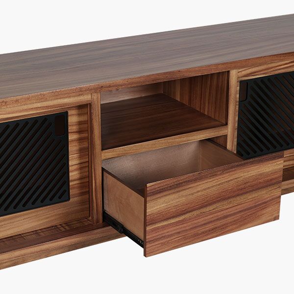 Oris Porta TV Detalle 4 Mesa para TV Oris Parota - detalle