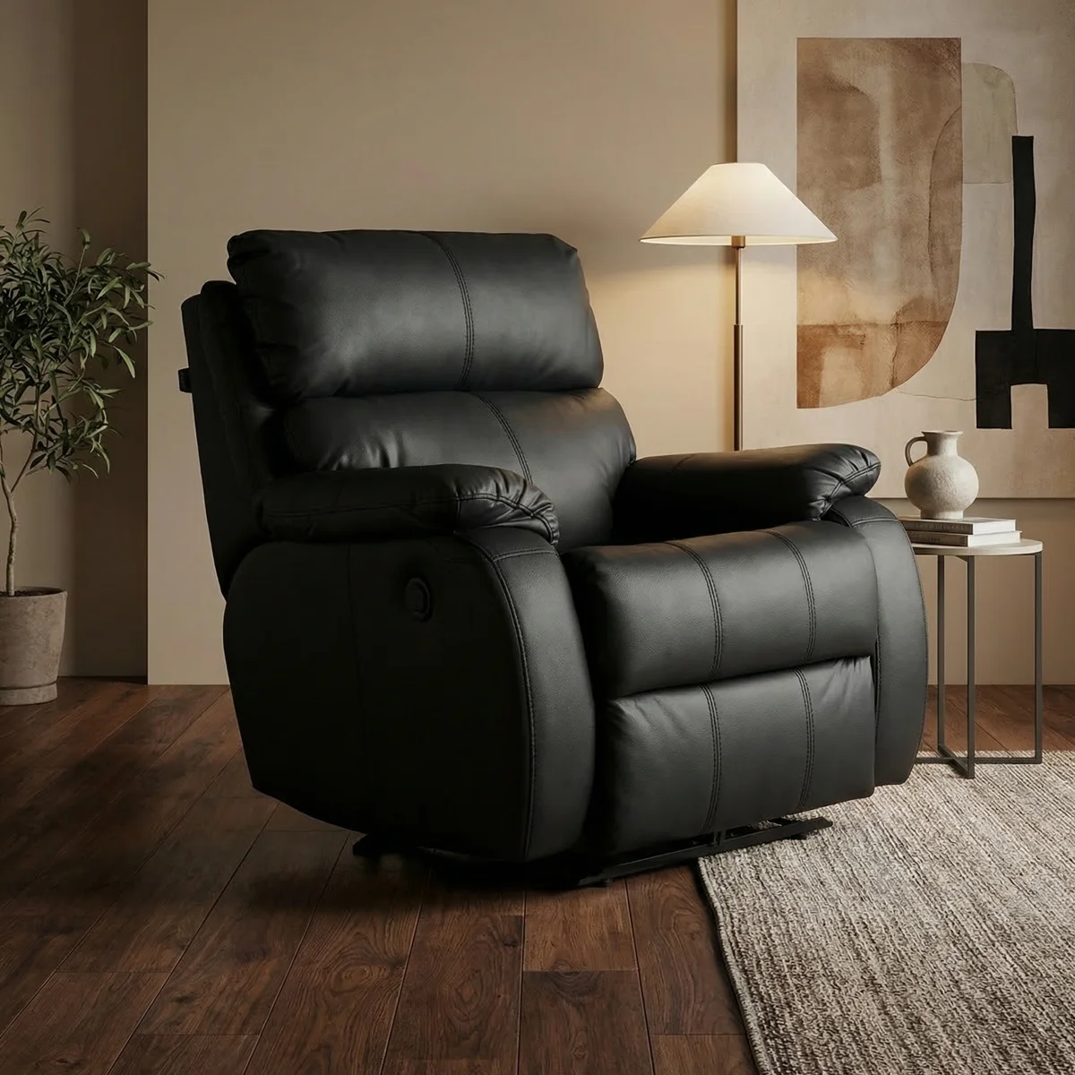 28538-Sillón-Reclinable-Eléctrico-Rest-Boal-Personalizable-Negro-ambientada-03 Sillon Reclinable Electrico Rest Boal Personalizable Negro - foto ambientada