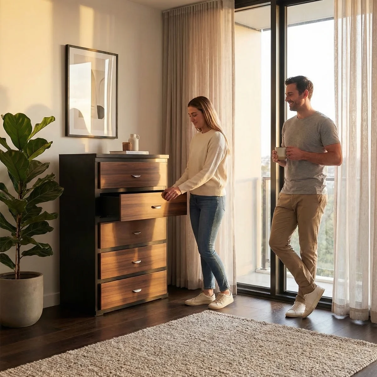 33180-Chifonier-Yareni-en-tonos-Chocolate-y-Parota-ambientadauso-05 Chifonier Yareni en tonos Chocolate y Parota - ambientada en uso