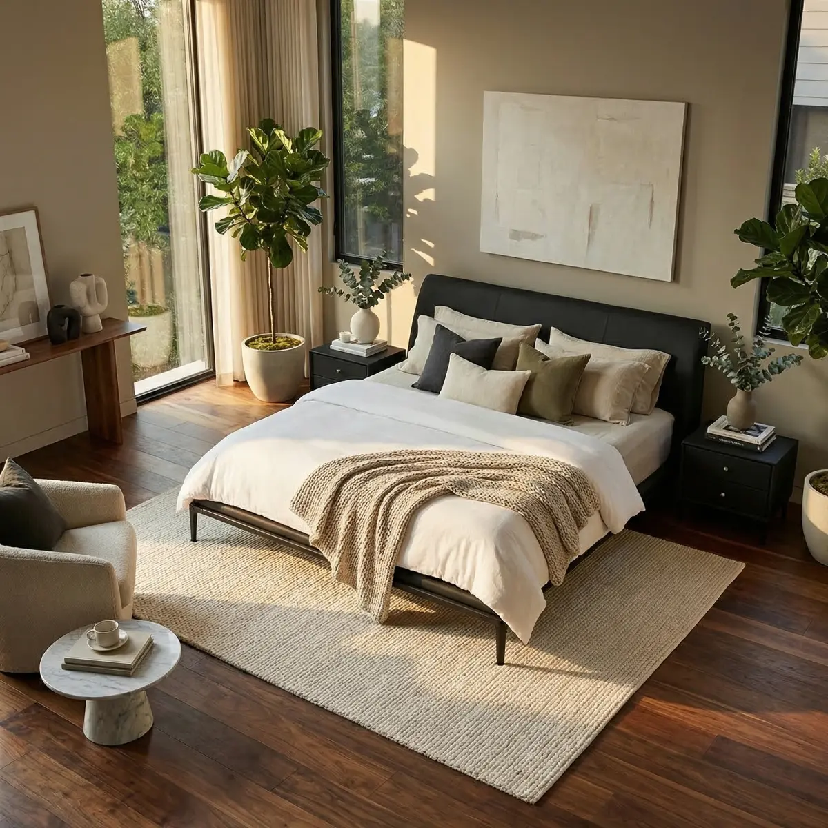 66421-Recámara-Ryokan-Queen-Size-Piel-Vegana-ambientada-01 Recámara Ryokan Queen Size Piel Vegana - foto ambientada