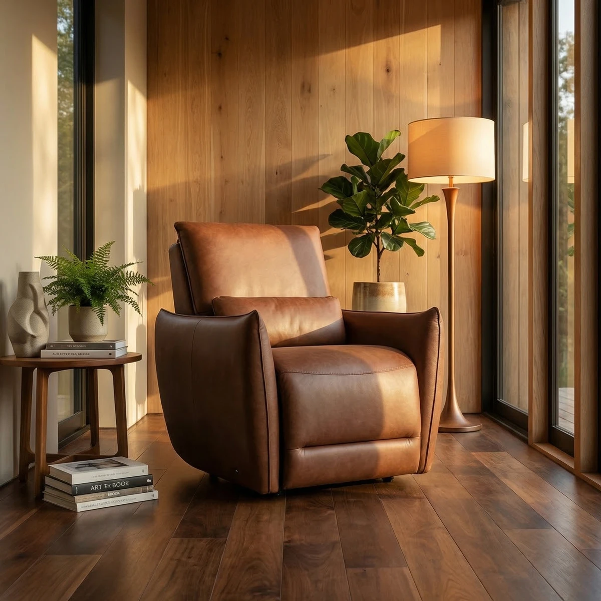 Sillón Reclinable Eléctrico Bennett Boal - foto ambientada