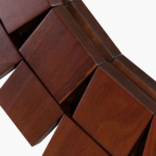 Espejo de pared Azteka Parota